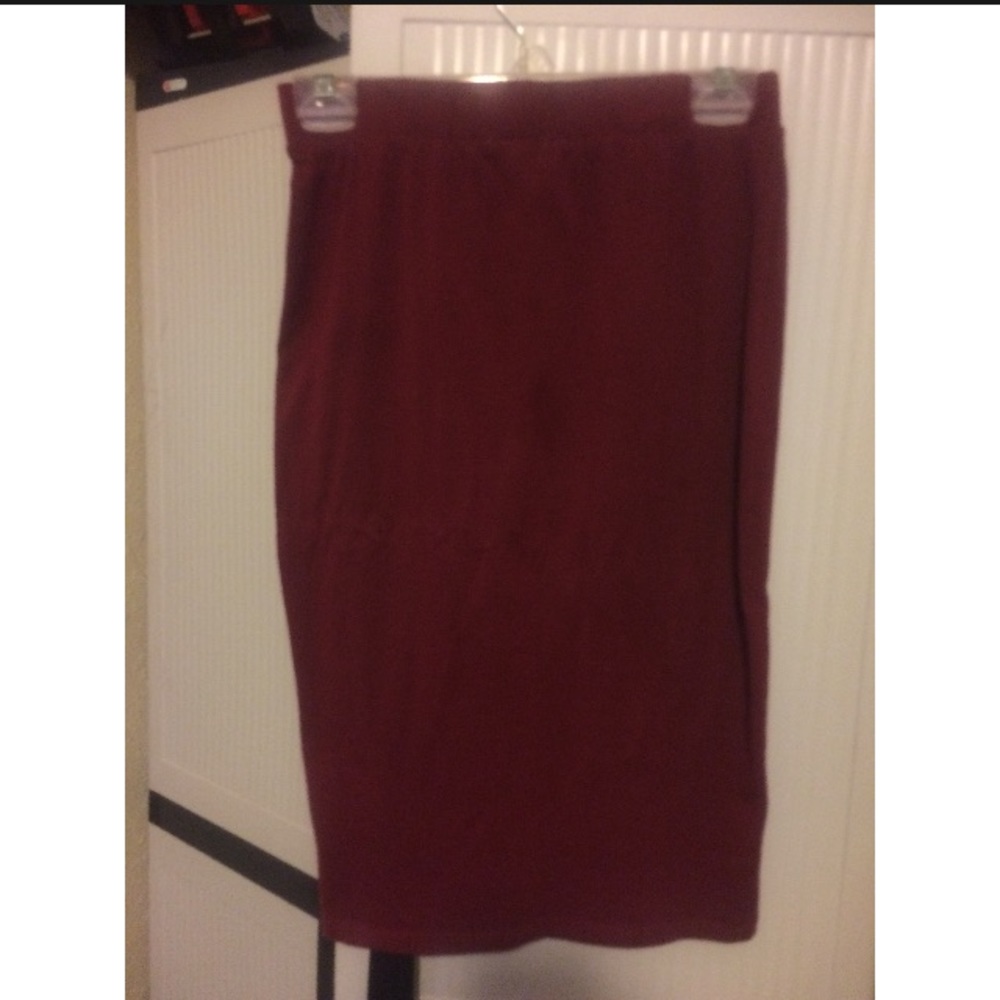 Maroon skirt